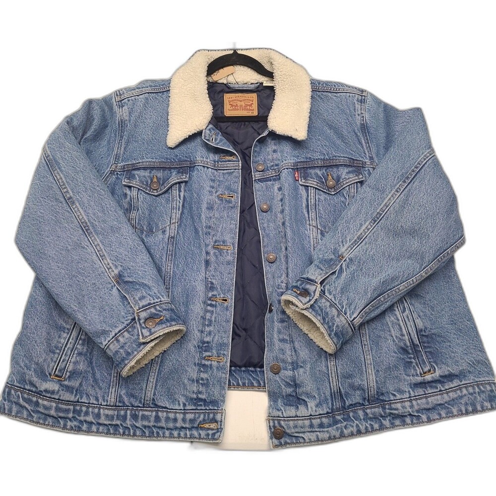 Levi's Denim Sherpa Lined Trucker Jacket